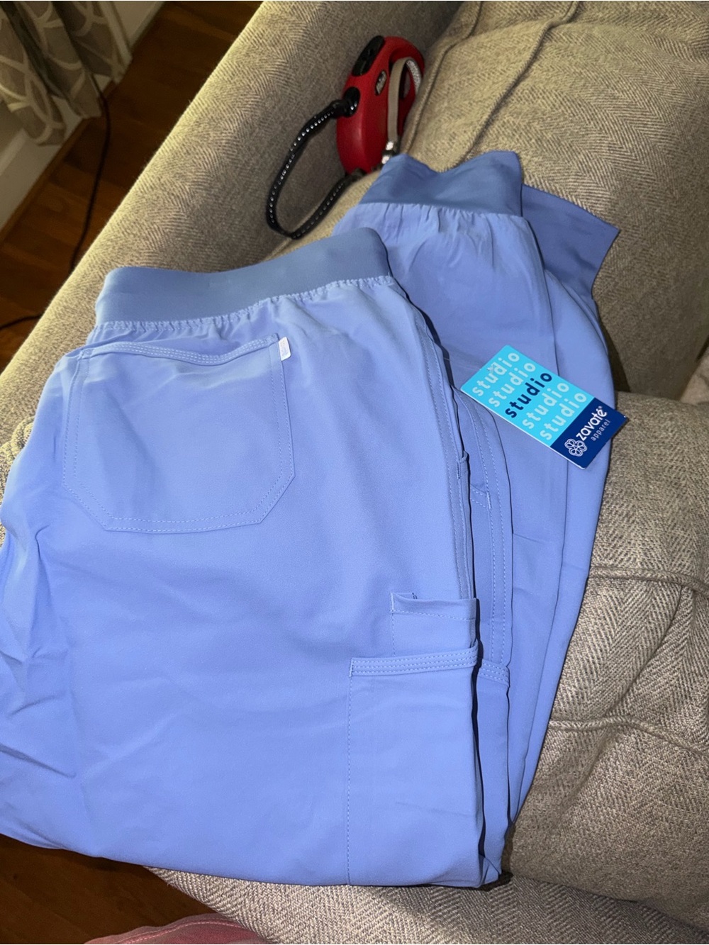 Women’s zavate ceil blue joggers. Size large
